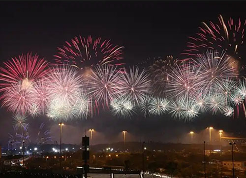 普安县焰火晚会